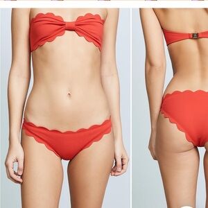 Marysia Antibes Scallop Bikini (Poppy Red)